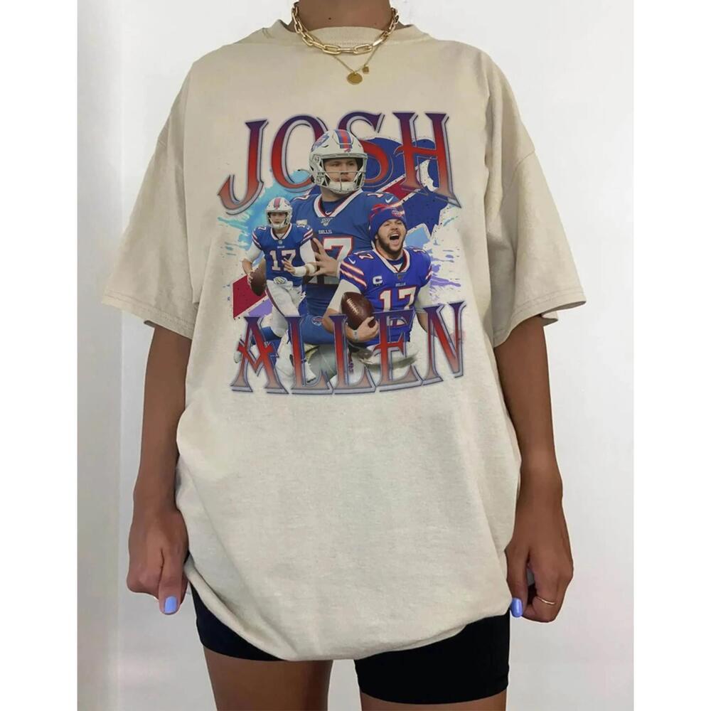 Josh Allen Oh My Football 90S Style Shirt Tee